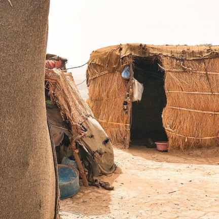 Jaima de una familia nómada en el desierto de Merzouga